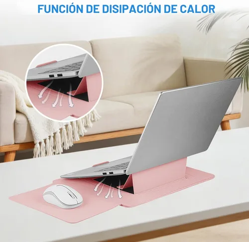 Vista 5 de HoYiXi Funda para laptop de 15 a 15.6 pulgadas, compatible con MacBook Pro de 16/15.4 pulgadas, MacBook Pro 15, Mac Air 15, funda impermeable suave