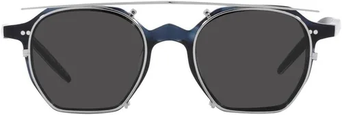 Vista 2 de Oliver Peoples G. PONTI - 5 OV 5489U G.P - Montura de gafas unisex con clip, color azul Tortoise PlateadoGris 4720145, G.p Tortuga Azul PlateadoGris