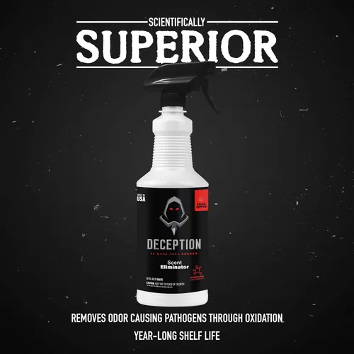 Vista 4 de Spray de campo de caza, botella de caza eliminadora de aroma de 32 onzas, cazadores seguros para la ropa, sin olor, para caza, control de olores