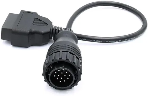 Vista 3 de Cable adaptador OBDII de 14 pines a 16 pines para Mercedes Benz Sprinter OBD2 macho a hembra Conenctor Cable para leer información de diagnóstico