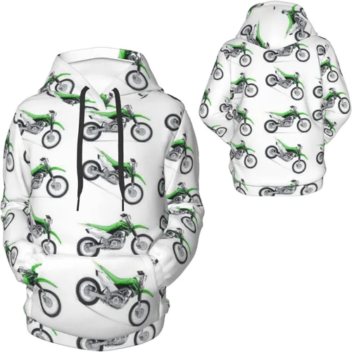 Vista 3 de NiYoung Sudadera atlética con capucha con capucha para niños y niñas, Patrón 1