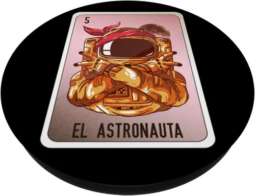 Vista 2 de El Astronauta Mexican Slang Chicano Bingo Cards PopSockets Swappable PopGrip