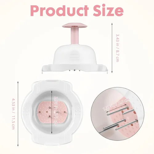 Vista 2 de Kichvoe Pink Mandoline Slicer Guard Mandolin Hand Guard Safety Protector