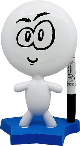 Vista 7 de Los mejores regalos de oficina – TITTO Star, Draw Your Ideas – Muñeca de pizarra blanca de cerámica – Regalo feliz 4 de julio – Diseño de decoración
