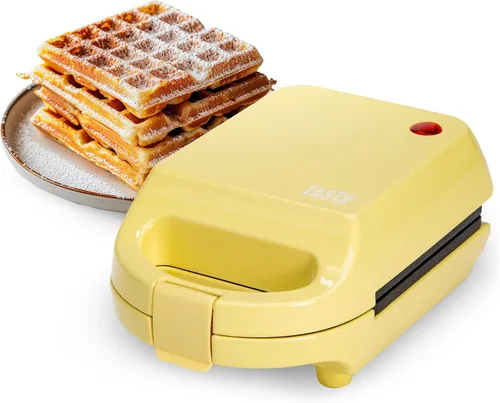 Vista 9 de Tasty Mini - Gofrera antiadherente, perfecta para gofres individuales, hash browns, brownies y más, resultados rápidos, fácil de limpiar, 600W, Agua