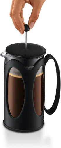 Vista 5 de Bodum CD Kenia 3 Cup Prensa Francesa Negra 3 tazas-11.8 fl oz