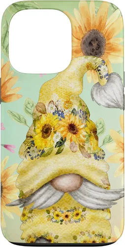 Vista 10 de Sunflower Gnome for Garden Mom Hippies Cute Summer Pattern Case for iPhone 17
