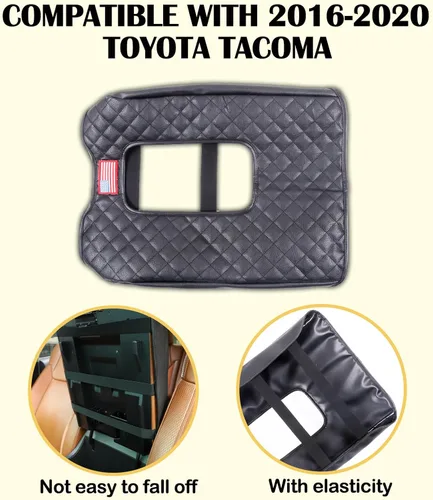 Vista 3 de CHEAYAR Kit de Cubierta para Reposabrazos de Consola Central, Cojín de Reposabrazos de Consola Automotriz Personalizado, Compatible con Toyota
