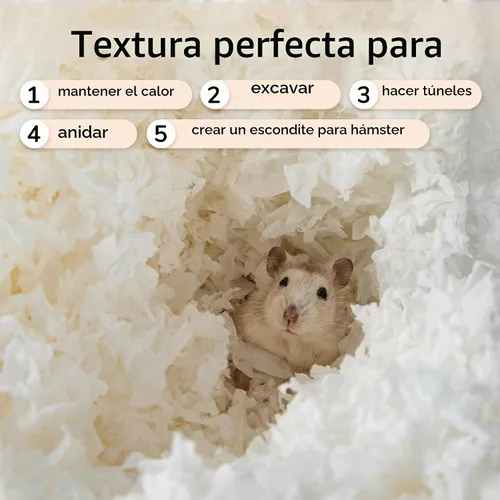 Vista 6 de Ropa de cama de papel suave para animales pequeños, 80 L, 4 libras Colores mixtos