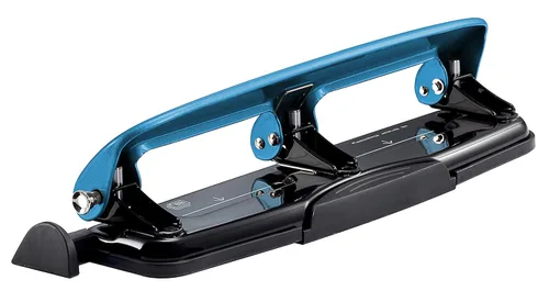 Vista 6 de Bostitch Office EZ Squeeze™ Perforadora de 3 agujeros con esfuerzo reducido, 12 hojas, azul (2103), 12 hojas azul