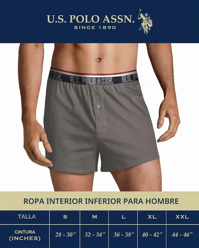Vista 7 de U.S. POLO ASSN. Calzoncillos de bikini para hombre, paquete de 6 unidades Cuerda negra