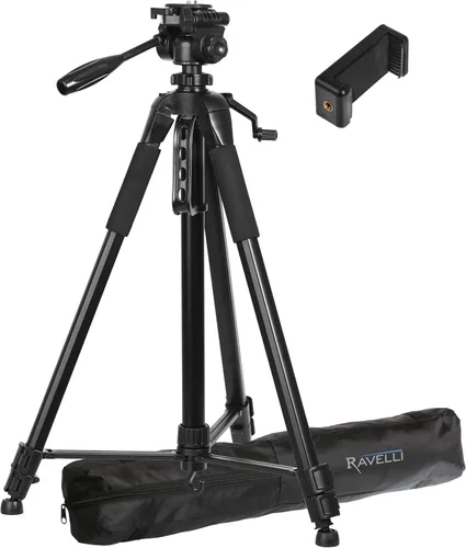 Vista 12 de Ravelli APLT2 Trípode de aluminio ligero de 50 pulgadas con bolsa