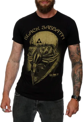 Vista 4 de Black Sabbath - Camiseta para hombre, diseño de Us Tour 78, color negro
