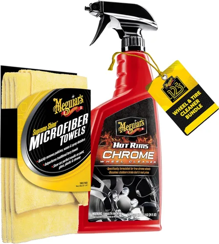 Vista 10 de Meguiar's Hot Rims Limpiador Espumoso de Llantas y Neumáticos - Combina un Limpiador de Llantas y Neumáticos en Un Solo Producto que Elimina