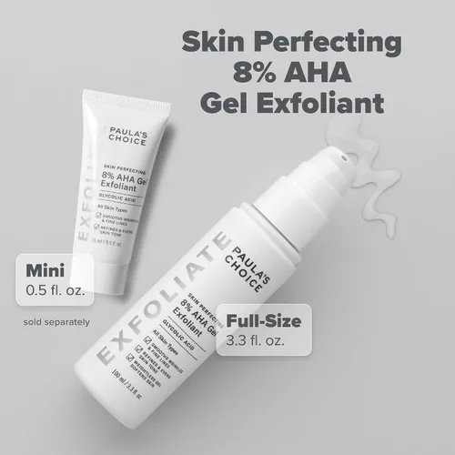 Vista 7 de Paula's Choice SKIN PERFECTING 8% AHA Exfoliant, Gel Exfoliant with Glycolic Acid Chamomile & Green Tea, Leave On Gentle Face Exfoliator for All