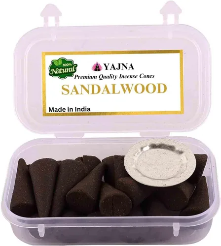 Vista 15 de Yajna Citronela 100% natural - Conos de incienso hechos a mano, sumergidos a mano, orgánicos, sin productos químicos para purificación, relajación