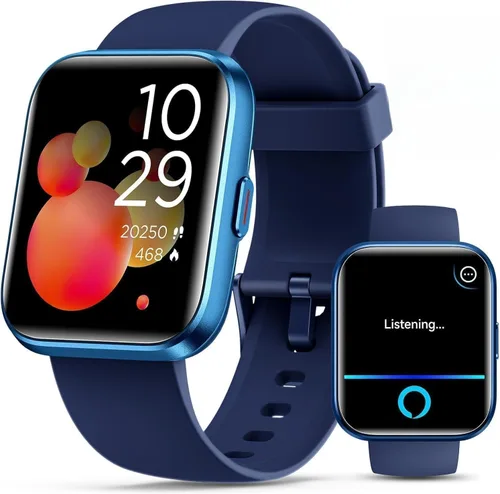Vista 11 de Reloj inteligente para mujer, compatible con Android y iPhone, reloj de seguimiento de actividad física de 1.8 pulgadas con Alexa, alertas