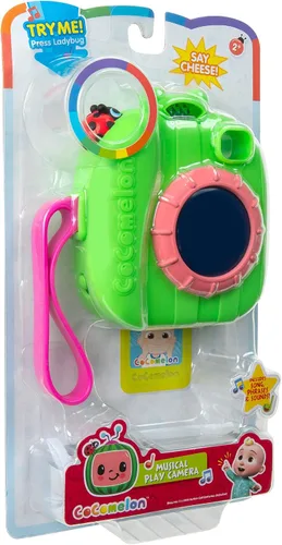 Vista 3 de CoComelon Cámara de juego musical - Cuenta con la foto de JJ, cámara musical, iluminada, juguetes para niños, niños pequeños y preescolares