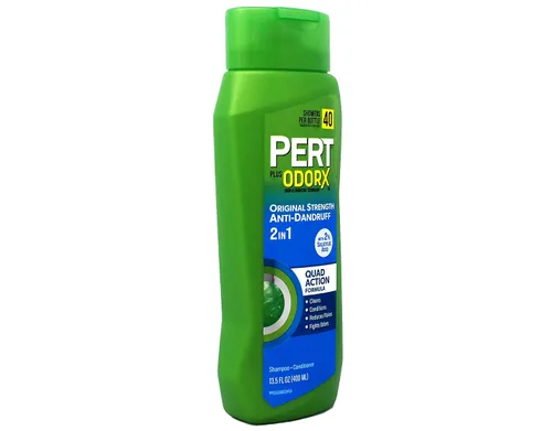 Vista 4 de PERT Champú y acondicionador 2 en 1, anticaspa, 13.5 onzas líquidas (paquete de 6)