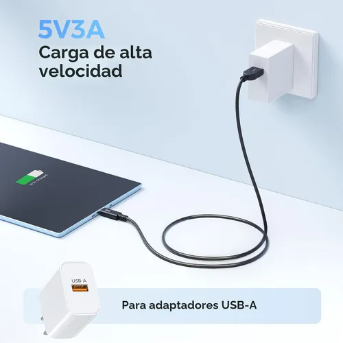 Vista 4 de Cable Matters [Certificado USB-IF] Cable USB a USB C de 10 Gbps Gen 2, 3.3 pies