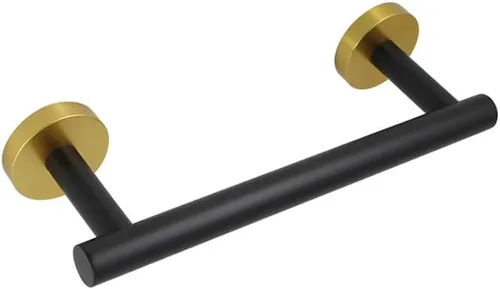 Vista 33 de kimzcn Toallero de mano negro mate de 9 pulgadas SUS 304 de acero inoxidable para montaje en pared de baño