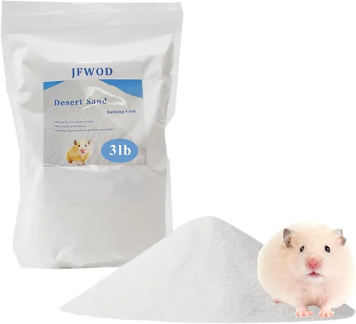 Vista 9 de Arena de baño para hámster, 3lb arena del desierto libre de polvo o arena para orinal para hámster, chinchillas, jerbo, hámster sirio, ratones, Beige