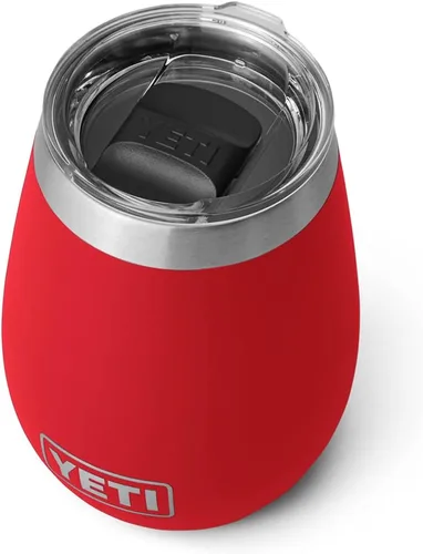 Vista 18 de YETI Rambler - Vaso de vino de 10 onzas, aislado al vacío, de acero inoxidable con tapa MagSlider, color azul marino