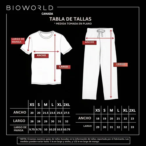 Vista 9 de Bioworld Demon Slayer Tanjiro Kamado Demon Slayer Corps - Juego de dormir para hombre