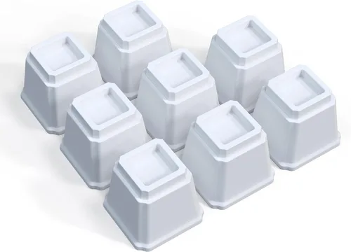 Vista 13 de Elevadores de cama resistentes de 2 pulgadas, elevadores de muebles para marco de cama, sofá, escritorio, silla, elevan hasta 1500 libras, juego