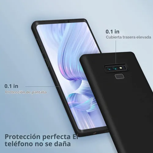 Vista 3 de Carcasa para Galaxy Note 9 (silicona suave TPU), color negro