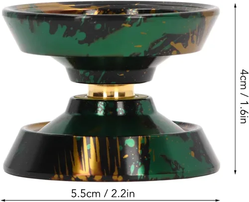Vista 7 de Yoyo que no responde, Yoyo de metal para adultos jugadores avanzados de Yoyo, Yoyo profesional con 3 guantes de cuerdas Yoyo, bola Yoyo para niños