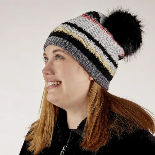 Vista 4 de Women's Recycled Slouchy Knit Hat with Pom