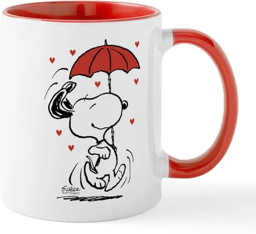 Vista 18 de CafePress Snoopy Mom Hug Mugs Taza de café de cerámica de 11 oz (11.0 fl oz)