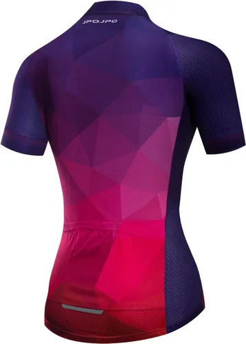 Vista 5 de Conjunto de camiseta de ciclismo para mujer, reflectante+pantalones cortos acolchados 5D S-3XL
