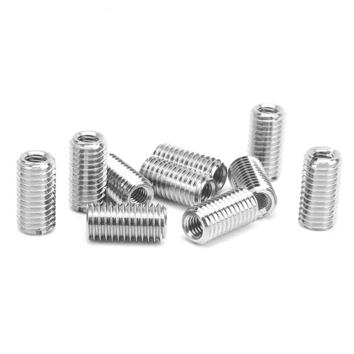 Vista 7 de 10 piezas de inserción de rosca autorroscante, tuerca reductora de acero inoxidable de 0.236 in hembra M3x0.0.197 in macho M5x0.0.315 in
