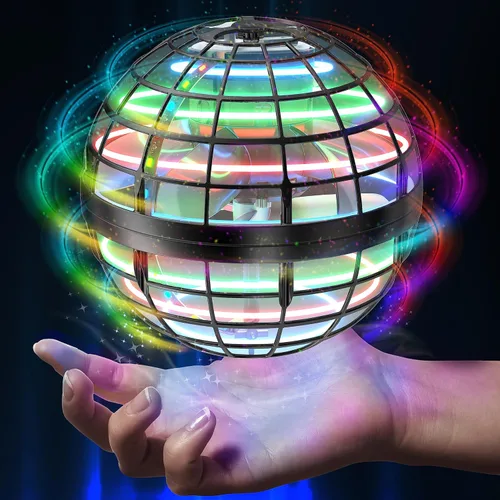 Vista 2 de AMERFIST Juguete de bola de orbe volador 2023, globo cósmico, boomerang, bola flotante, gira, órbita de drone de mano, juguetes geniales regalo