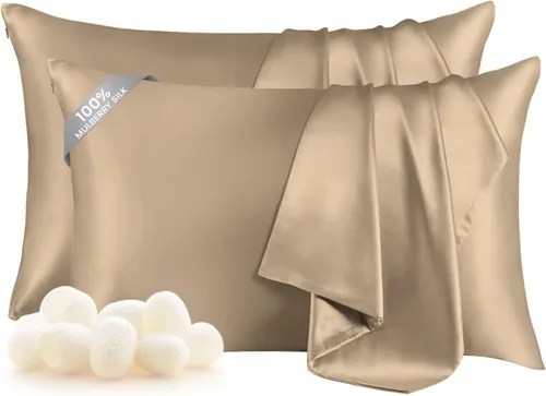 Vista 29 de THXSILK Funda de almohada 100% seda de morera para la salud del cabello y la piel, funda de almohada suave y lisa con cremallera oculta, ambos lados