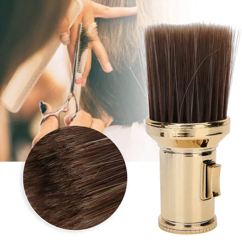 Vista 6 de Cepillo de plumero de cuello de peluquería, cepillo multifuncional para barrer de cabello roto cepillo de plumero para el cuello, cepillo de afeitar
