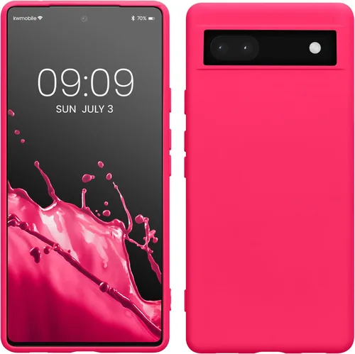 Vista 12 de kwmobile Funda compatible con Google Pixel 6a - Funda protectora delgada de silicona TPU - Arctic Night