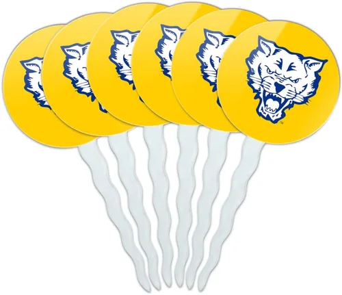 Vista 97 de Abilene Christian - Juego de 6 palillos para cupcakes con logotipo secundario