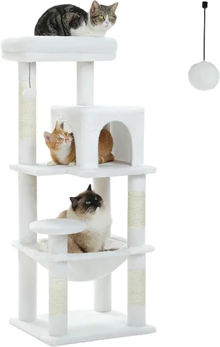 Vista 19 de PETEPELA Árbol de gato de 69 pulgadas de alto para gatos grandes de interior, torre para gatos adultos con hamaca grande, torre de árbol trepador