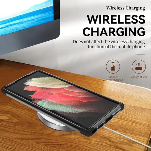 Vista 4 de Compatible con [funda Samsung Galaxy S23 Ultra SM-S918U], funda resistente con [ a prueba de golpes] fundas protectoras para Galaxy S23 Ultra