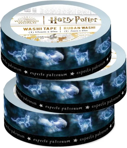Vista 7 de Paper House Productions Harry Potter - Juego de 2 rollos de cinta adhesiva decorativa Washi para álbumes de recortes y manualidades - Expecto