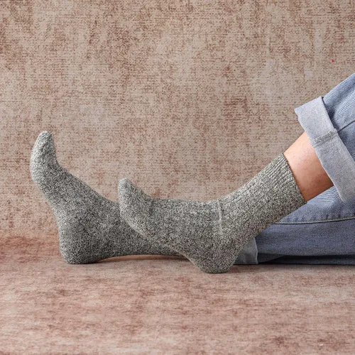 Vista 6 de Nimalpal 5 Pairs Wool Socks - Wool Socks for Women Men Boot Socks Hiking Socks , Thick Knit Warm Long Socks