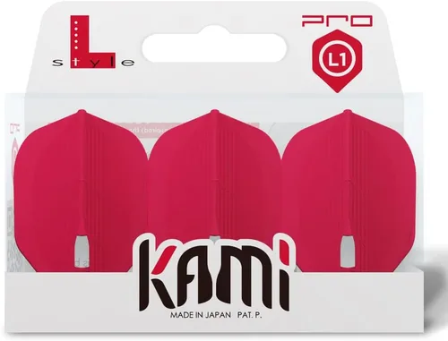 Vista 4 de L-style L1 Standard PRO KAMI Molded Dart Flights – Champagne Ring Compatible – for Soft Tip & Steel Tip Darts Negro