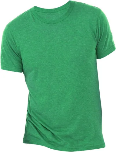 Vista 4 de BELLA+CANVAS Camiseta de cuello redondo para hombre Mezcla triple esmeralda