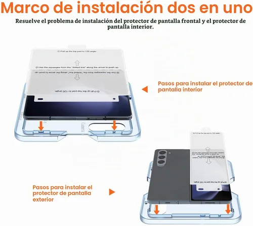 Vista 3 de KCT Protector de pantalla de TPU para Samsung Galaxy Z Fold 5 / Z Fold 4