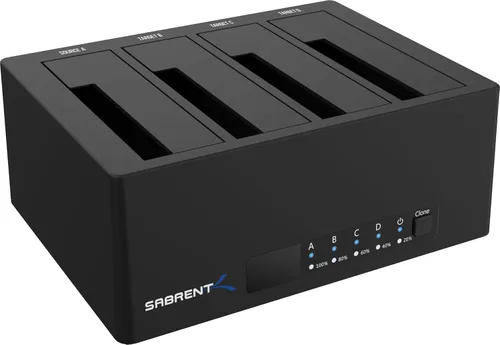 Vista 9 de SABRENT Estación de acoplamiento de disco duro externo USB 3.0 a SATA para disco duro de 2,5" o 3,5" ' SSD [compatible con UASP] (EC-UBLB)
