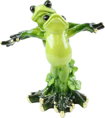 Vista 13 de Figuras divertidas de rana ~ Estatua de mesa Decoración del hogar (G16617)... (cochecito de papá)