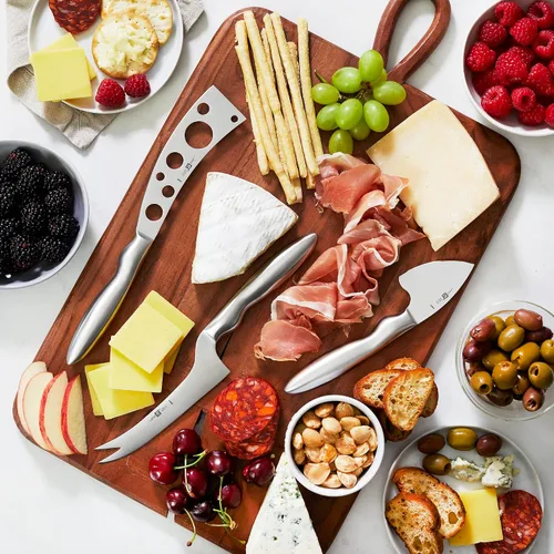 Vista 5 de ZWILLING Colección Juego de cuchillos de queso de 3 piezas para tabla de embutidos, juego de regalo